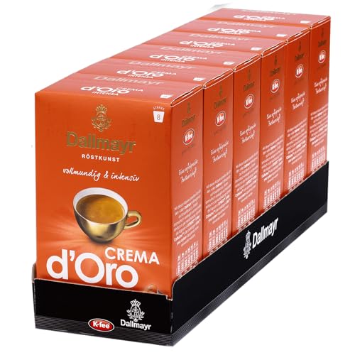 Dallmayr CREMA d'Oro INTENSA Kaffeekapseln, 96 Stück, kompatibel mit Tchibo Cafissimo (R)*, 6er pack (6 x 16 Stück) von K-FEE