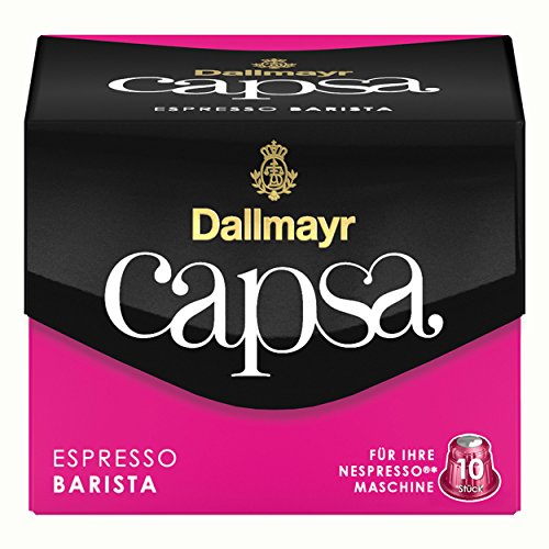 Dallmayr Capsa Espresso Barista, Nespresso Kompatibel Kapsel, Kaffeekapsel, Espressokapsel, Röstkaffee, Kaffee, 50 Kapseln von Dallmayr