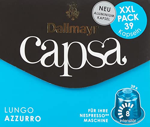 Dallmayr Capsa Lungo Azzurro XXL, 3 x 39 Kapseln, 3er Pack (3 x 218,4 g) von Dallmayr