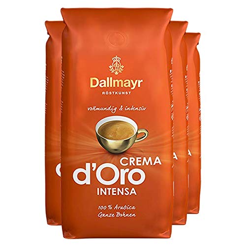 Dallmayr Crema d'oro Intensa 1.000g in Bohne, 4er Pack (4 x 1 kg ) von Dallmayr