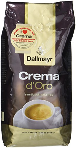 Dallmayr Crema d'oro mild und fein in Bohne, 1000 g Beutel von Dallmayr