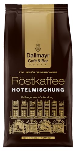 Dallmayr Gastronomie - Röstkaffee Hotelmischung - Fein gemahlene Kaffeebohnen entwickelt für die Gastronomie in premium Industriequalität (1 kg (2er Pack), Röstkaffee Hotelmischung) von Dallmayr