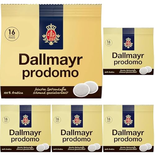 Dallmayr Prodomo Pads, 16 Pads, 112 g (Packung mit 5) von Dallmayr