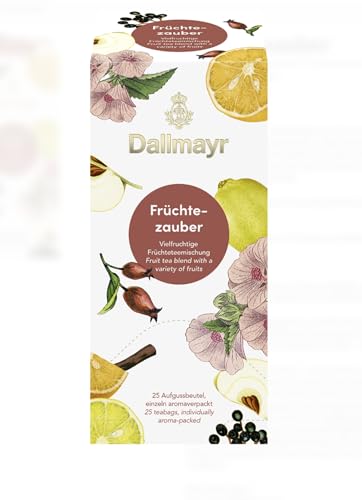 Dallmayr Tee Aufgussbeutel - Früchtezauber, 1er Pack (1 x 62,5 g) von Dallmayr