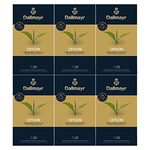 Dallmayr Teepyramide Ceylon, 6er Pack (6 x 50 g) von Dallmayr