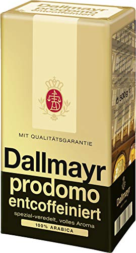 Dallmayr prodomo entcoffeiniert gemahlen, 500g 12er Pack von Dallmayr