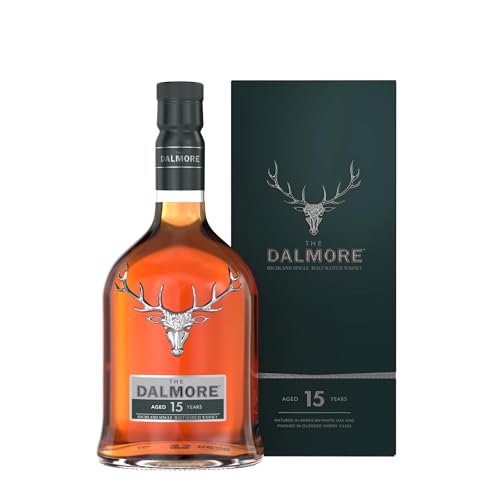 Dalmore 15 Jahre Single Malt Scotch Whisky mit Geschenkverpackung, Vanille, 700 ml (1er Pack) von Dalmore