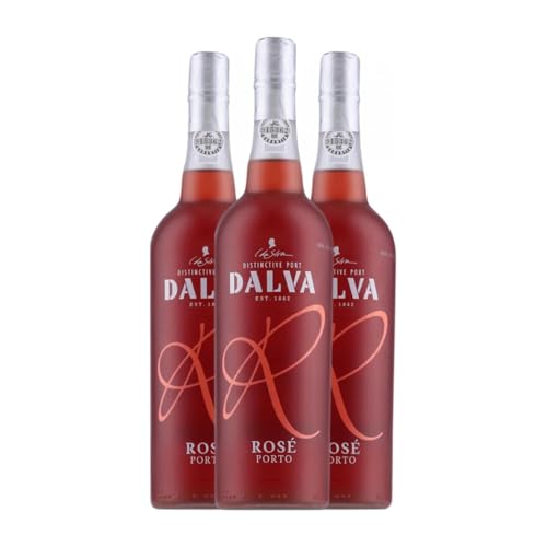 Dalva Rose Porto 75 cl Verstärkter Wein (Karton mit 3 Flaschen von 75 cl) von Dalva