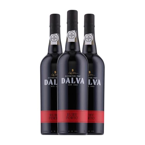 Dalva Ruby Porto 75 cl Verstärkter Wein (Karton mit 3 Flaschen von 75 cl) von Dalva