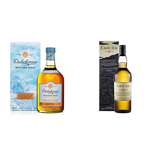 Dalwhinnie Winters Gold | 43% vol | 700ml & Caol Ila 12 Jahre | Islay Single Malt Scotch Whisky | mit Geschenkverpackung | Ausgezeichneter, aromatischer Single Malt | 43% vol | 700ml von Dalwhinnie