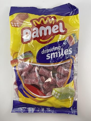 Damel Mini-Jumbo-Sauererdbeer-Tuben, 1 kg Beutel von Damel