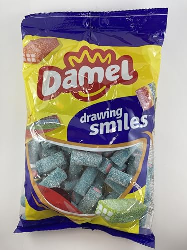 Damel Mini Jumbo Saure Himbeer-Tuben 1 kg Beutel von Damel