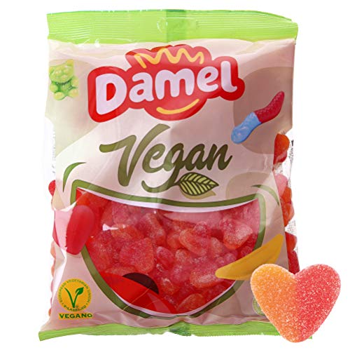 Pfirsichherzen - Vegane Fruchtgummi Süßigkeiten ohne Gelatine - 1 kilo Großpackung von Damel