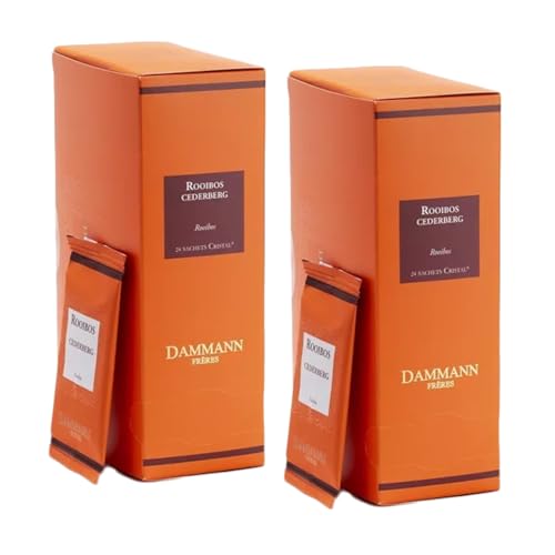 Dammann Frères® | Rooibos Südafrika Roter Tee | Rooibos Natürliches Afrika - 2 x 24 Filter Einzelbeutel | Rooibos-Tee ohne Koffein von Damman Frères