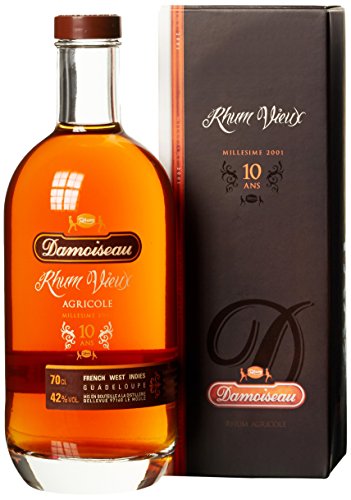 Damoiseau Vieux 10 Ans Millesime 2001 mit Geschenkverpackung Rum (1 x 0.7 l) von Damoiseau