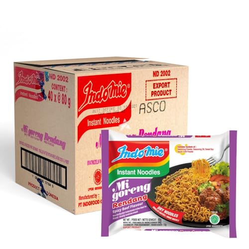 Indomie Instant Noodles Nudeln Migoreng Rendang (40 x 80 Gramm) (aus INDONESIEN) von Damsouq