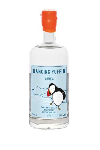 Dancing Puffin Vodka aus Schottland - Fünfmal destilliert - Gold Small Producer Award - 0,7L Flasche - 40% Vol. von Dancing Puffin