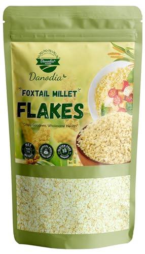 Danodia Foods Natural Millet Grain Foxtail Millet Flakes | Perfect for Healthy Breakfast | Crunchy Nutty Flavour-950 g von Danodia Foods