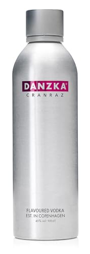 Danzka | Cranraz | Premium - Wodka | 40% vol. | 1 x 1L | Aluminiumflasche | Skandinavisches Design | Copenhagen von Danzka