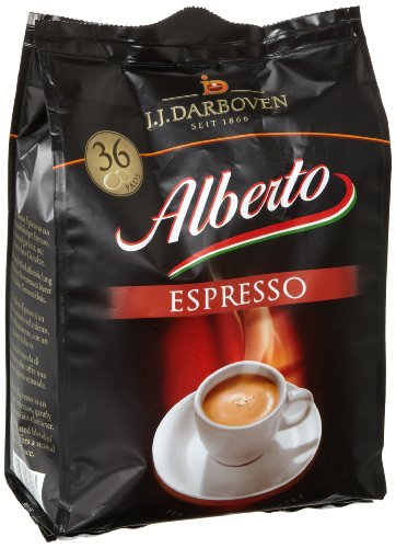 Darboven Kaffee Alberto Espresso Pads36er, 2er Pack (2 x 252 g) von Darboven