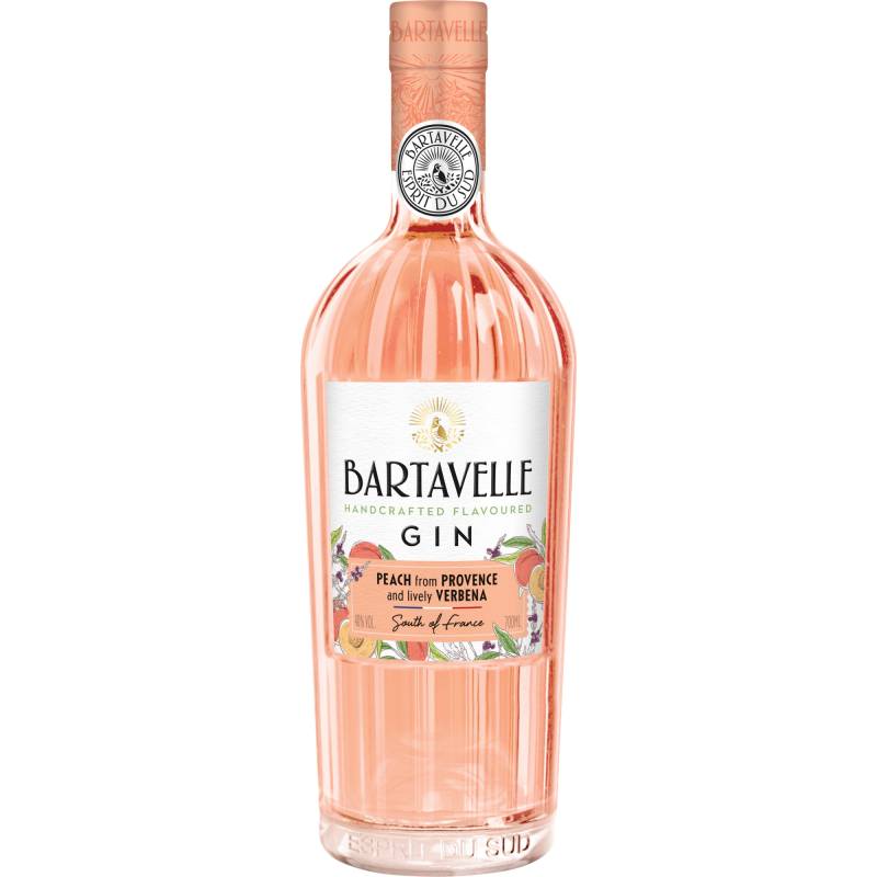 Bartavelle Gin Peach & Verbena, Provence, 0,7 L, 40% Vol., Provence, Spirituosen von Dare and Drinks SAS, 535 Route des Lucioles, 06560 Valbonne - France