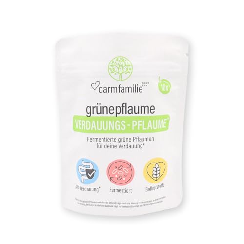 Verdauungs-Pflaume. Die fermentierte grüne Pflaume (weitere Details bei den Produktinformationen). Natürlich, hochwertig und ohne Zusatzstoffe. (10 Stück) von Darmfamilie 555