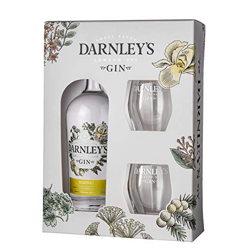 Darnley's Original Holunderblueten Gin Geschenkset | Schottischer Gin 40%, 70cl von Darnley's