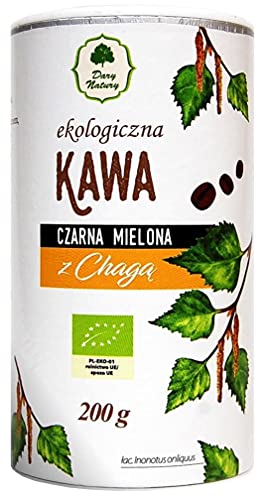 Gemahlener schwarzer Kaffee mit Chaga BIO 200 g - DARY NATURY von Dary Natury