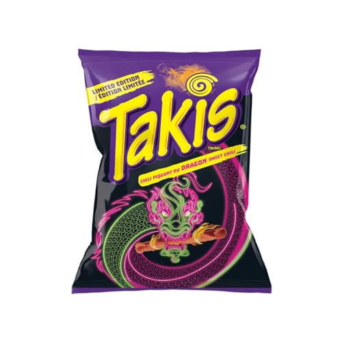 Takis Dragon Sweet Chili 90g gerollte Nacho Chips von Dave's American Food