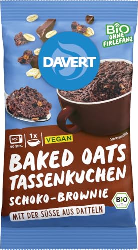 Baked Oats Tassenkuchen Schoko-Brownie 71g 6 x 71 gr von Davert