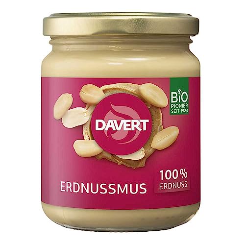 DAVERT Aufstrich, Bio Erdnussmus, 250g (12er Pack) von Davert