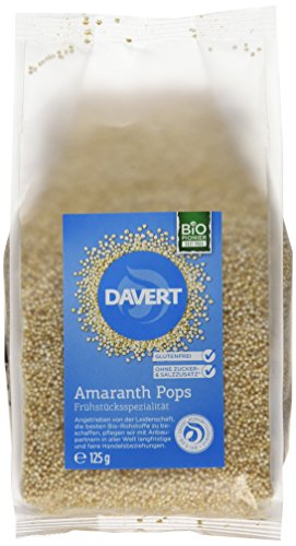 Davert Amaranth Pops glutenfrei, 6er Pack (6 x 125 g) von Davert