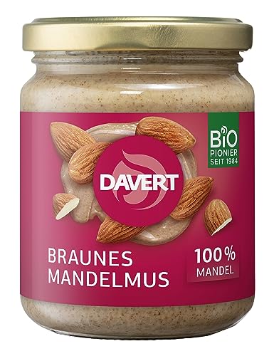 Davert Bio Braunes Mandelmus, 5 x 250 g von Davert