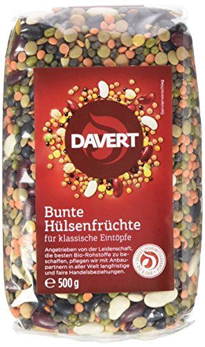 Davert Bunte Hülsenfrüchte, 4er Pack (4x 500 g) - Bio von Davert