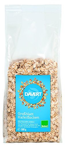 Davert Großblatt Haferflocken, Bioland, 6er Pack (6 x 500 g) von Davert