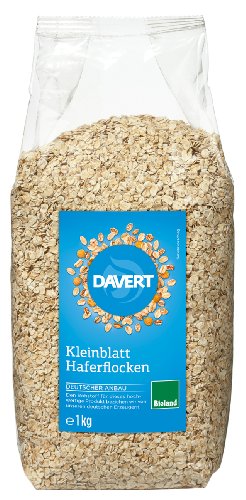 Davert Haferflocken Kleinblatt "So nah, so gut", 2er Pack (2 x 1 kg) - Bio von Davert