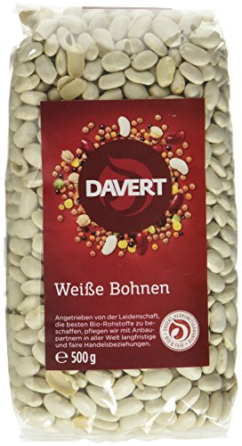 Davert Weiße Bohnen, 4er Pack (4 x 500 g) - Bio von Davert