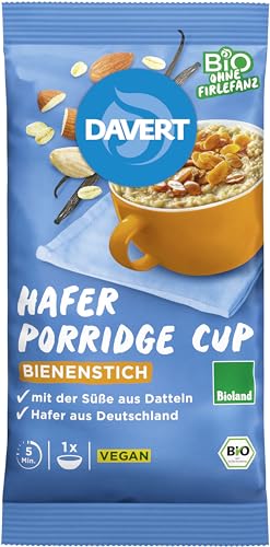 Porridge-Cup Bienenstich Bioland 65g 2 x 65 gr von Davert