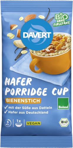 Porridge-Cup Bienenstich Bioland 65g 12 x 65 gr von Davert