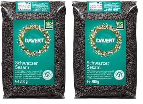 Schwarzer Sesam (Packung mit 2) von Davert