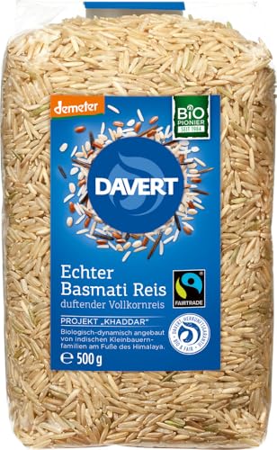 demeter Echter Basmati Reis Vollkornreis Fairtrade von Davert