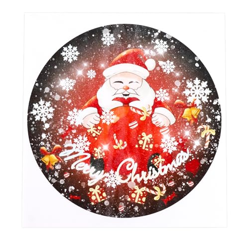 Dazzjoy Essbare Tortenaufleger Weihnachten,Rund 20 cm Essbare Tortendeko Weihnachten,Essbares Foto für Torten,Essbare Kuchendeko Weihnachten Motiv,Esspapier Weihnachten Cake Topper Merry Christmas von Dazzjoy