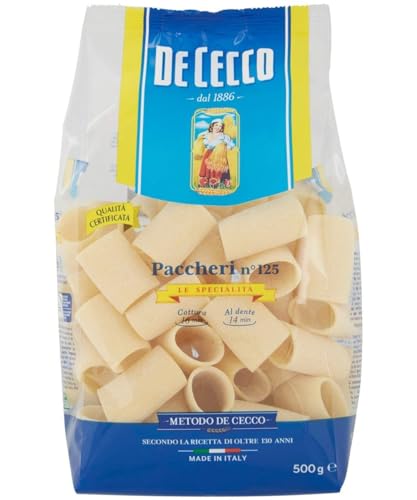 10x Pasta De Cecco 100% Italienisch Paccheri n 125 Nudeln 500g von De Cecco