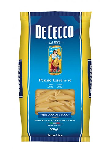 10x Pasta De Cecco 100% Italienisch Penne Lisce n. 40 Nudeln 500g von De Cecco