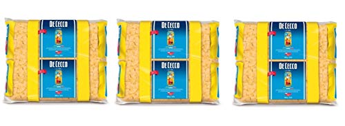 3x De Cecco Farfalle Pasta di Semola di Grano Duro Hartweizengrieß Pasta 100% Italienische Pasta Kurze Pasta Packung mit 3Kg von De Cecco