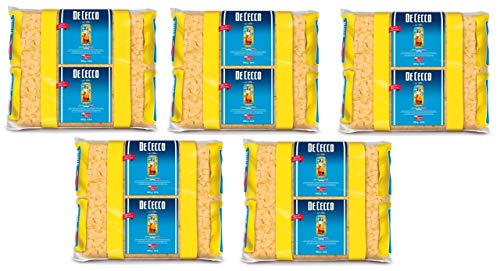 5x De Cecco Farfalle Pasta di Semola di Grano Duro Hartweizengrieß Pasta 100% Italienische Pasta Kurze Pasta Packung mit 3Kg von De Cecco