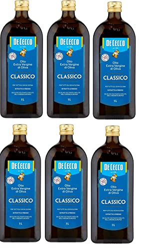 6x De Cecco Classico Natives Olivenöl Extra Olio Extra Vergine 1 Lt nativ von De Cecco