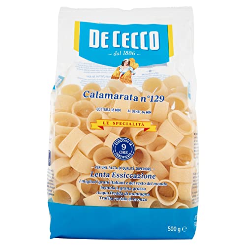 De Cecco - Kalamarat Nr. 129, harte Weizenpflanze, 12 Stück à 500 g [6 kg] von De Cecco