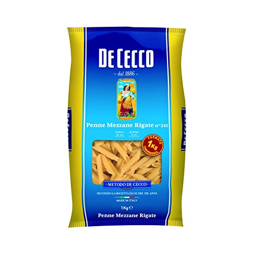 De Cecco - Pasta, Halbstifte, liniert, 1000 g, [6er-Packung] von De Cecco