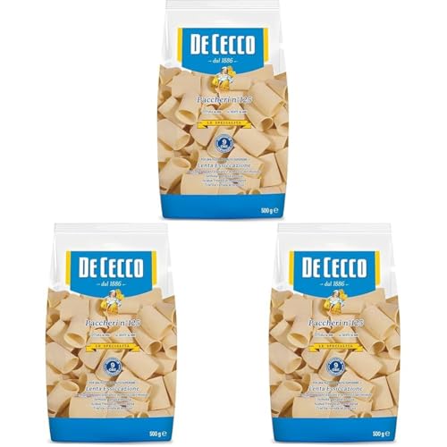 De Cecco Spec."B"125 Paccheri Gr.500 (Packung mit 3) von De Cecco